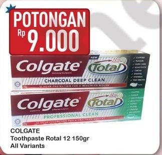 Promo Harga COLGATE Toothpaste Total Pro C All Variants 150 gr - Hypermart