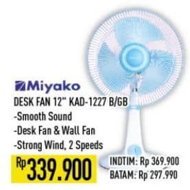 Promo Harga Miyako KAD-1227 | Fan 45 Watt B, GB  - Hypermart