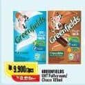 Promo Harga Greenfields UHT Full Cream, Chocolate 105 ml - Alfamart