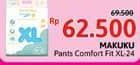 Promo Harga Makuku Comfort Fit Diapers Pants XL24 24 pcs - Alfamidi