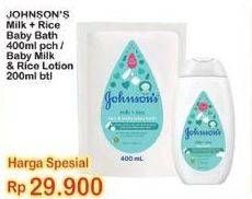 Promo Harga Johnsons Baby Milk Bath/Johnsons Baby Lotion   - Indomaret