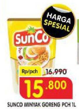 Promo Harga SUNCO Minyak Goreng 1000 ml - Superindo