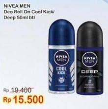 Promo Harga NIVEA MEN Deo Roll On Cool Kick, Deep 50 ml - Indomaret