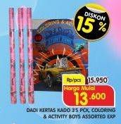 Promo Harga DADI Kertas Kado 3s/DADI Coloring & Activity Boys   - Superindo