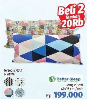 Promo Harga Long Pillow 47 X 97 Cm  - LotteMart