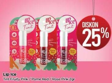 Promo Harga LIP ICE Tint Fruity Pink, Pome Red, Rose Pink 2 gr - TIP TOP