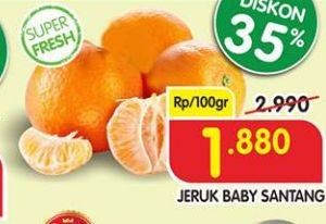 Promo Harga Jeruk Baby Shantang per 100 gr - Superindo