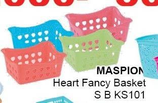Promo Harga MASPION Heart Fancy Basket KS101  - Giant
