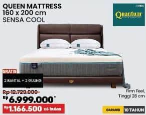 Promo Harga Quantum Sensa Cool Queen Matress  160 X 200 Cm  - COURTS