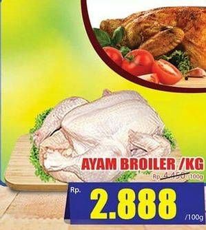 Promo Harga Ayam Broiler per 100 gr - Hari Hari