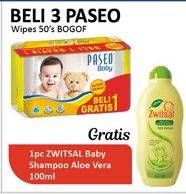 Promo Harga PASEO Baby Wipes per 3 pouch 50 pcs - Alfamidi