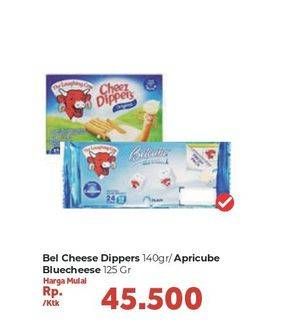 Promo Harga BEL Cheez Dippers 140gr / APERICUBE Blue Cheese 125gr  - Carrefour