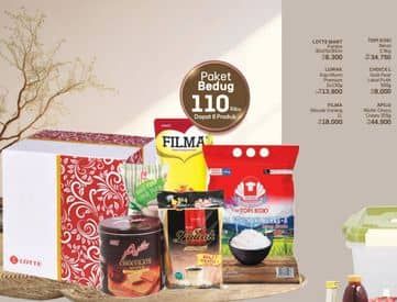 Harga Lotte Mart Kardus + Topi Koki Beras + Luwak Kopi Murni Premium + Choice L Gula Pasir + Filma Minyak Goreng + Apilo Wafer Choco Cream