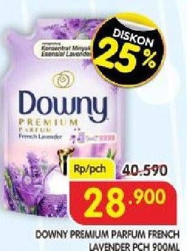 Promo Harga Downy Premium Parfum French Lavender 900 ml - Superindo