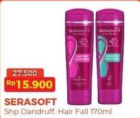 Promo Harga Serasoft Shampoo Anti Dandruff, Hairfall Treatment 170 ml - Alfamart