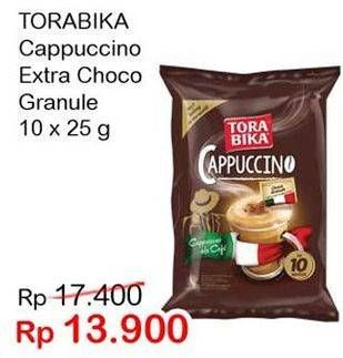 Promo Harga Torabika Cappuccino Extra Choco Granule per 10 sachet 25 gr - Indomaret