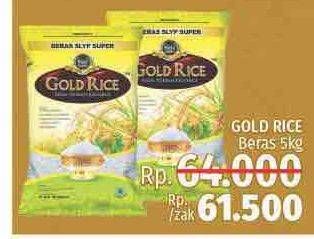 Promo Harga GOLD RICE Rice Premium 5 kg - LotteMart