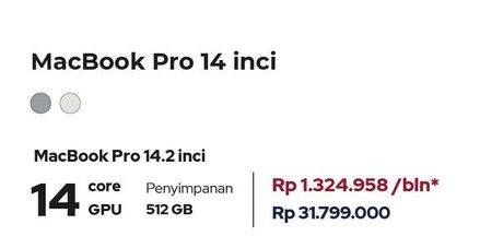 Promo Harga Apple Macbook Pro 14.2  - iBox