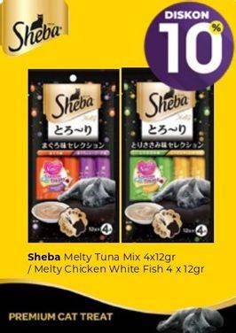 Promo Harga SHEBA Cat Food Melty Tuna Mix 48 gr - Carrefour