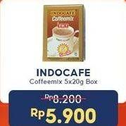 Promo Harga Indocafe Coffeemix 3in1 per 5 sachet 20 gr - Indomaret