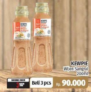 Promo Harga KEWPIE Saus Siram Wijen Sangrai per 3 botol 200 ml - Lotte Grosir