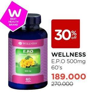 Promo Harga WELLNESS E.P.O 60 pcs - Watsons