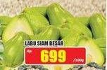 Promo Harga Labu Siam Besar per 100 gr - Hari Hari