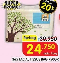 Promo Harga 365 Facial Tissue 750 gr - Superindo