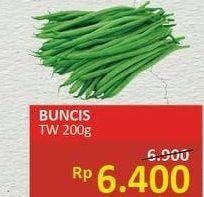 Promo Harga Buncis TW per 200 gr - Alfamidi