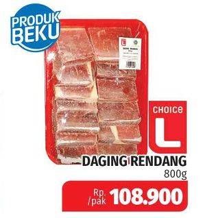 Promo Harga CHOICE L Daging Rendang 800 gr - Lotte Grosir