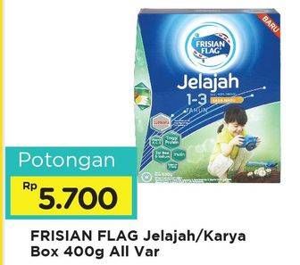 Promo Harga FRISIAN FLAG 123 Jelajah / 456 Karya All Variants 400 gr - Alfamart