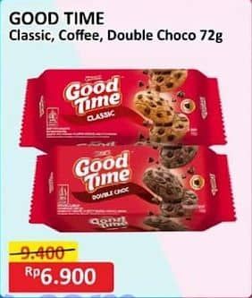 Promo Harga Good Time Cookies Chocochips Classic, Coffee, Double Choc 72 gr - Alfamart