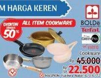 Promo Harga MASPION/BOLDE/TEFAL/GREENPAN/VIERA Cookware  - LotteMart