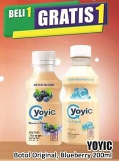 Promo Harga Yoyic Yogurt Drink Original, Blueberry 200 ml - Hari Hari