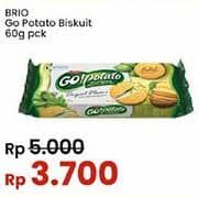Promo Harga Siantar Top GO Potato Biskuit Kentang Original 60 gr - Indomaret