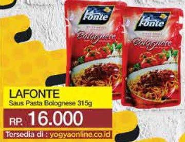 Promo Harga LA FONTE Saus Pasta Bolognese 315 gr - Yogya
