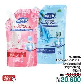 Promo Harga Morris Body Wash 2 In 1 Antibacterial 450 ml - LotteMart