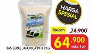 Promo Harga 365 Beras Japonica 2000 gr - Superindo