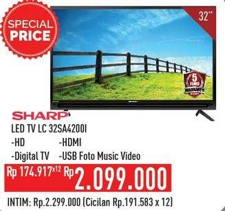 Promo Harga SHARP LC-32SA4200i | LED TV  - Hypermart