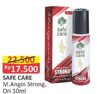 Promo Harga SAFE CARE Minyak Angin Aroma Therapy Strong, Original 10 ml - Alfamart