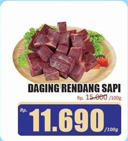 Promo Harga Daging Rendang Sapi per 100 gr - Hari Hari