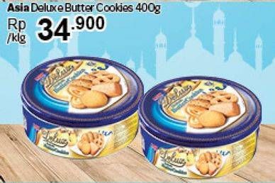 Promo Harga ASIA Delux Butter Cookies 400 gr - Carrefour