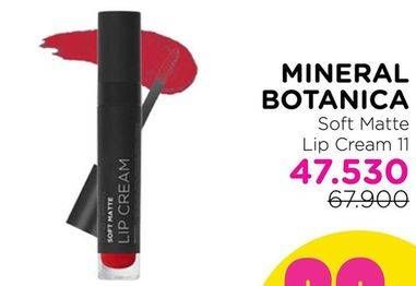 Promo Harga MINERAL BOTANICA Soft Matte Lip Cream 11  - Watsons