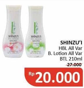 Promo Harga SHINZUI Body Lotion All Variants 210 ml - Alfamidi