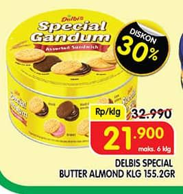 Promo Harga Delbis Special Gandum Assorted 155 gr - Superindo