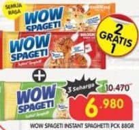 Promo Harga WOW Spageti All Variants 75 gr - Superindo