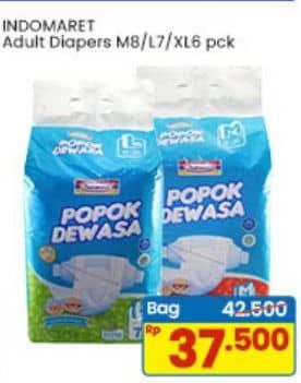 Promo Harga Indomaret Diapers Adult M8, XL6, L7 6 pcs - Indomaret