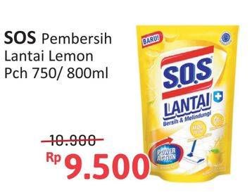 Promo Harga SOS Pembersih Lantai Lemon Twist 750 ml - Alfamidi