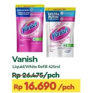 Promo Harga Vanish Penghilang Noda Cair Pink, Putih 425 ml - TIP TOP