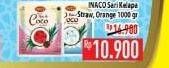 Promo Harga INACO Nata De Coco Strawberry, Orange 1 kg - Hypermart